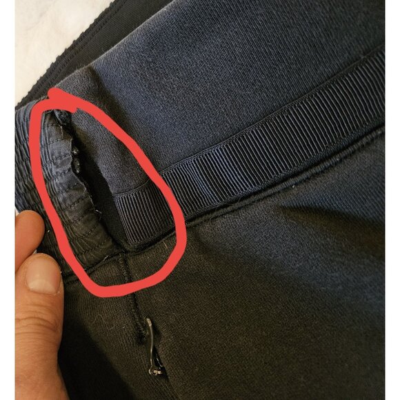 Lululemon Womens thick sweatpants joggers Black Double Pocket Size 2 Read* - Picture 5 of 13